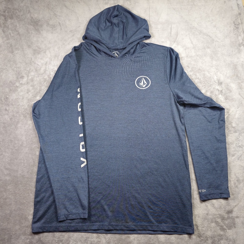 Volcom On Board Hoodie XL T-Shirt  Men's UPF50+ Navy Quick Dry
